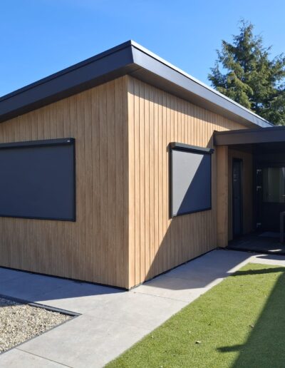 Solar ritsscreens op chalet